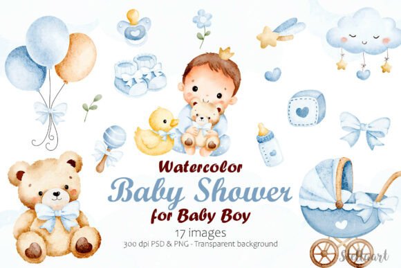 Baby Shower Elements for Baby Boy