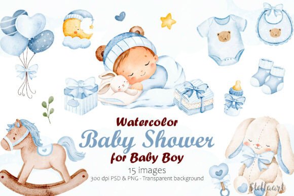 Baby Shower Elements for Baby Boy
