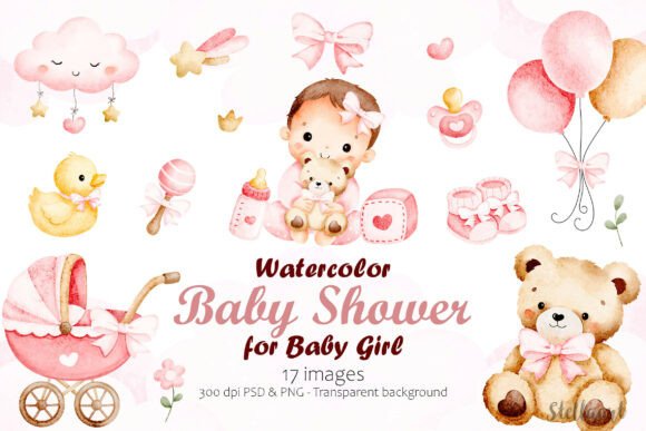 Baby Shower Elements for Baby Girl