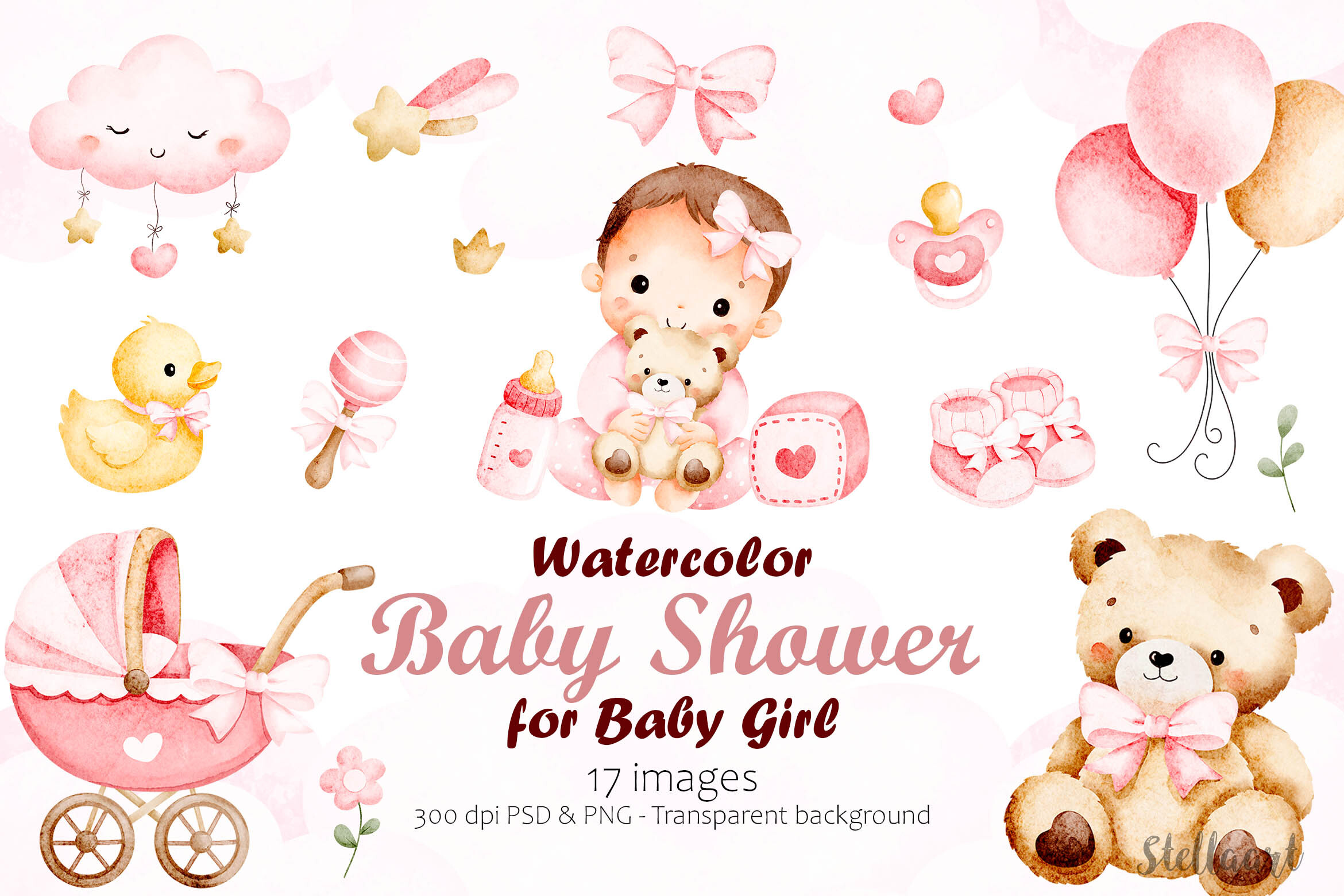 Baby Shower Elements for Baby Girl