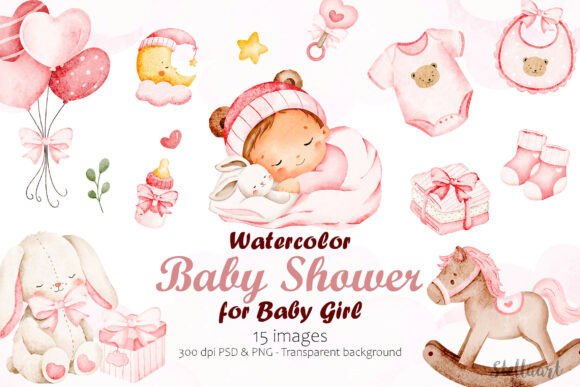 Baby Shower Elements for Baby Girl