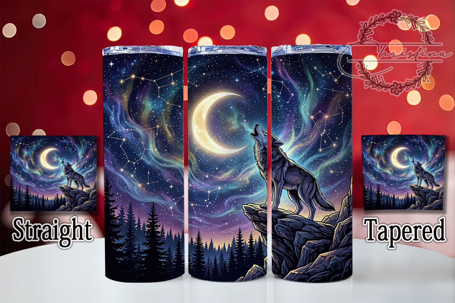 Celestial Wolf Moon 20oz Tumbler