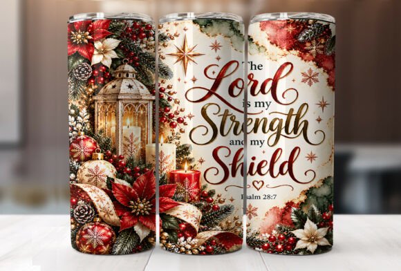 Christian Bible Verse Tumbler Wrap PNG