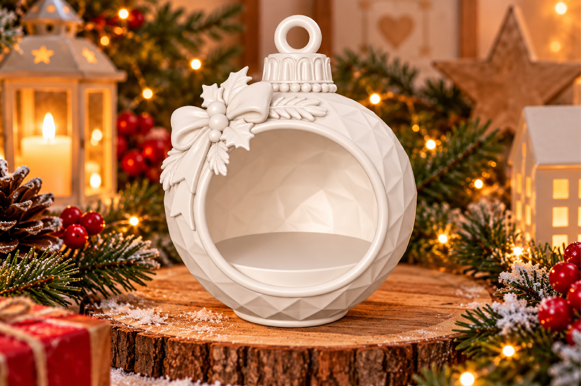 Christmas Bauble Lantern Ornament STL – 3D Printable Holiday Decor - Image 3
