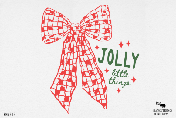 Christmas Bow Sketch Art PNG
