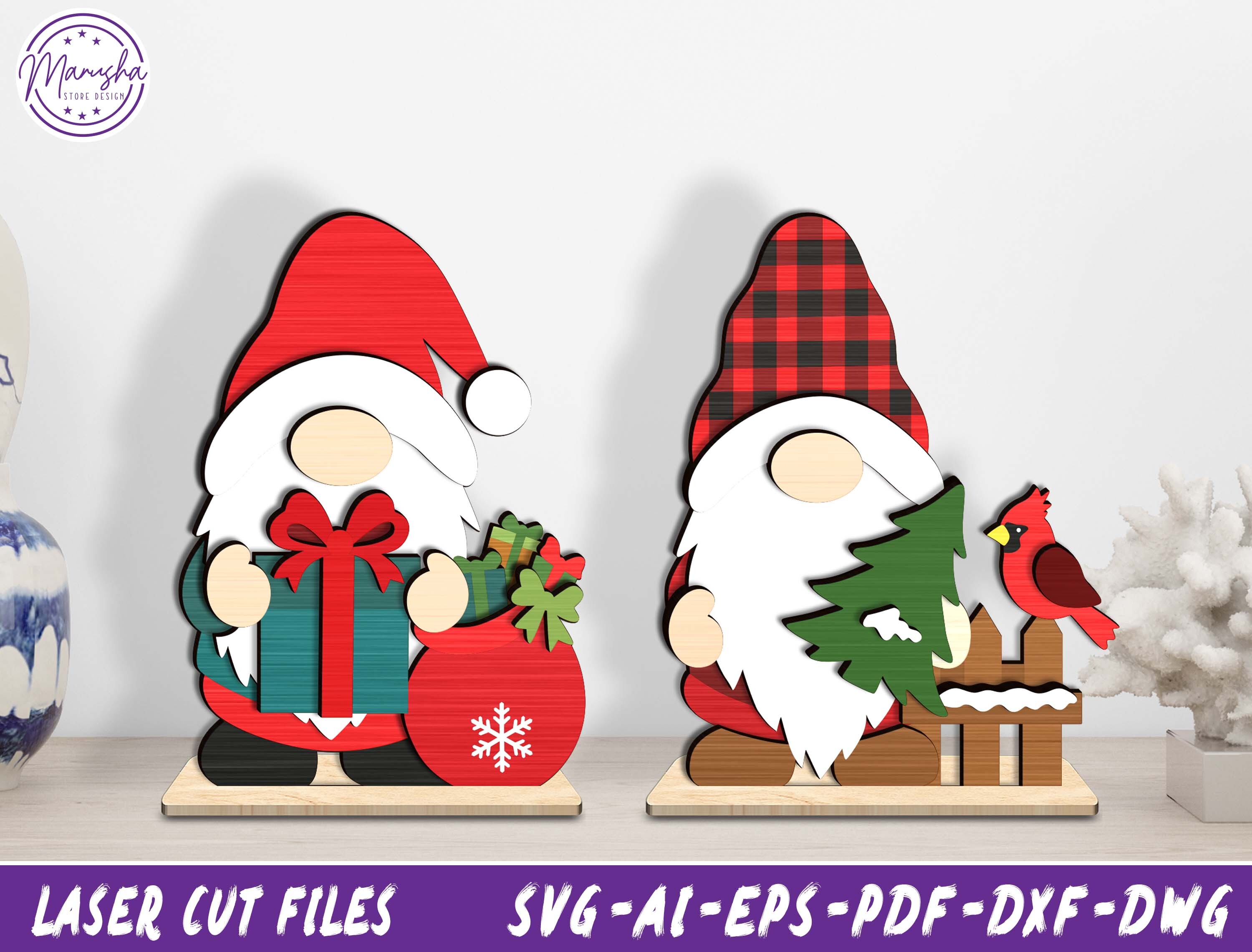 Christmas Gnome SVG Bundle