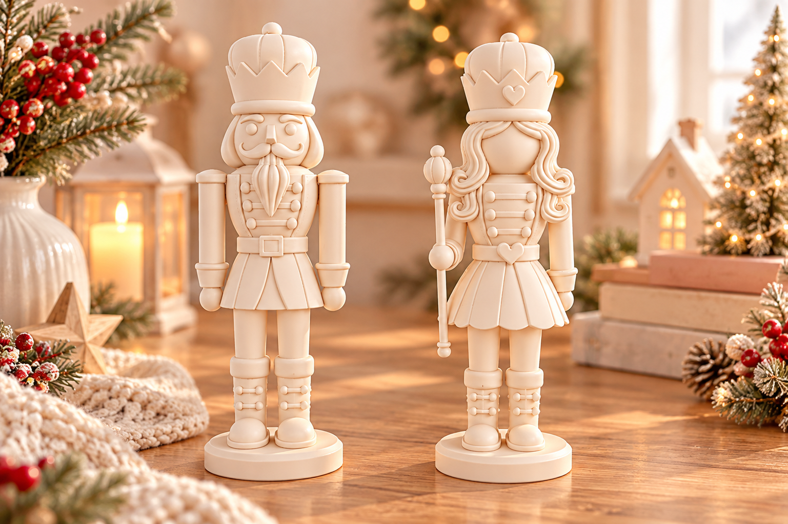 Christmas Nutcracker Couple 3D Printable STL - Matching Male & Female Holiday Decor - Image 5