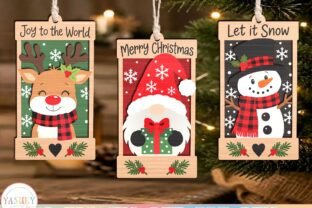 Christmas Ornament Laser Cut SVG Bundle · Creative Fabrica