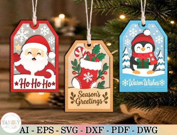 Christmas Ornament SVG Bundle