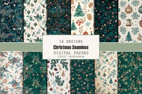 Christmas Seamless Pattern Bundle
