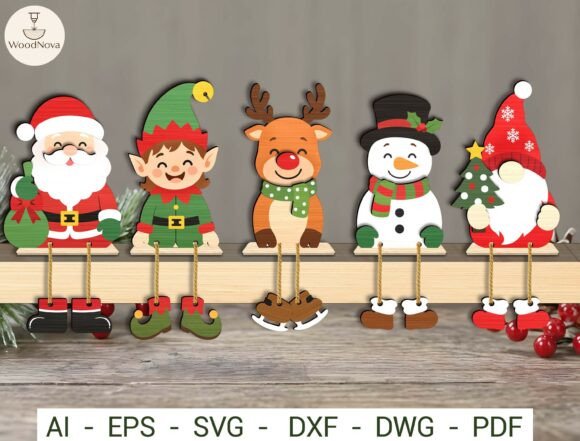 Christmas Shelf Sitter SVG Bundle