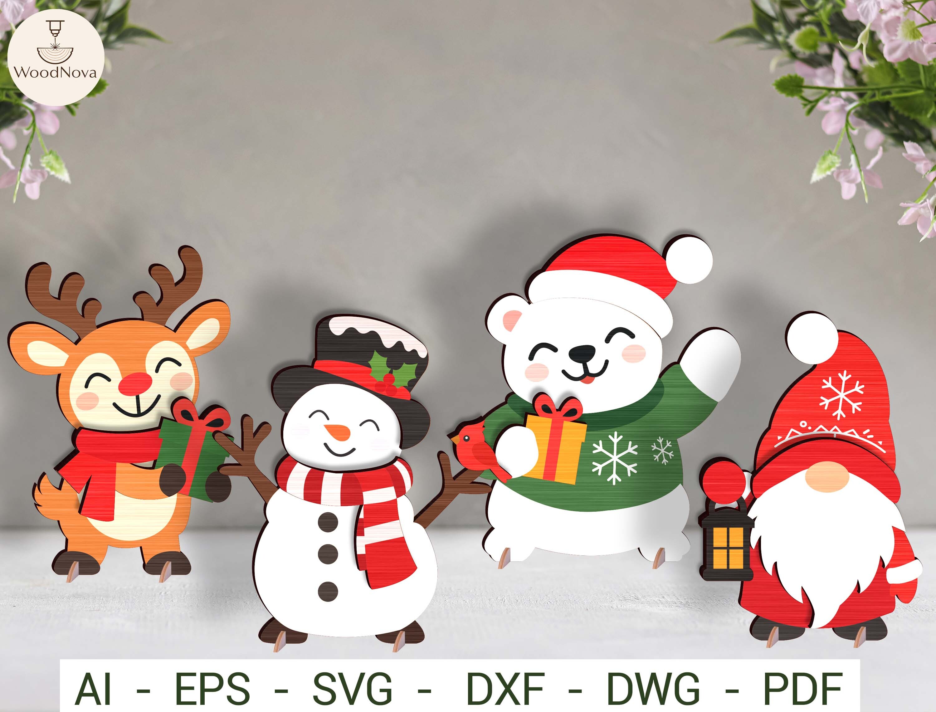 Christmas Shelf Sitter SVG Bundle