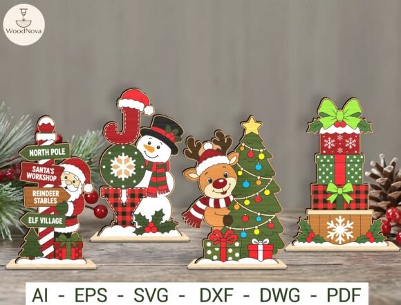 Christmas Shelf Sitter SVG Bundle
