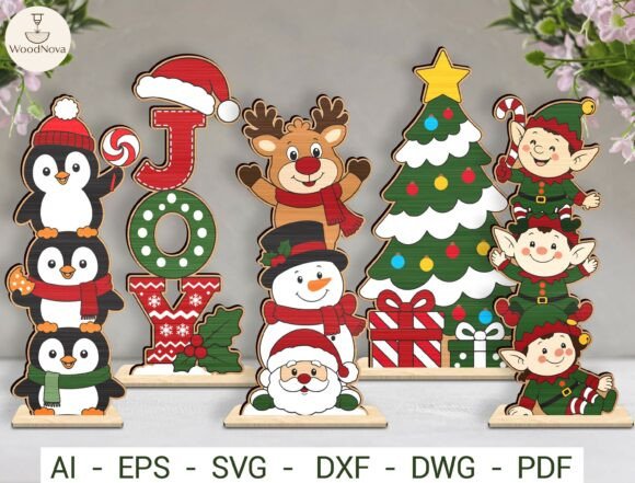 Christmas Shelf Sitter SVG Bundle