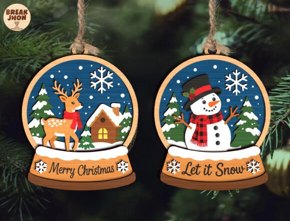 Christmas Snow Globe SVG Bundle