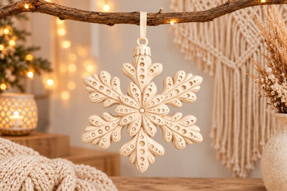 Christmas Snowflake Ornament 3D STL – Layered Holiday Print File for Tree Decor - Image 2