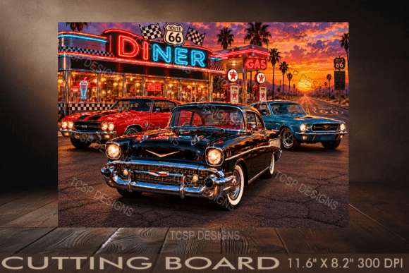 Classic Cars Cutting Board