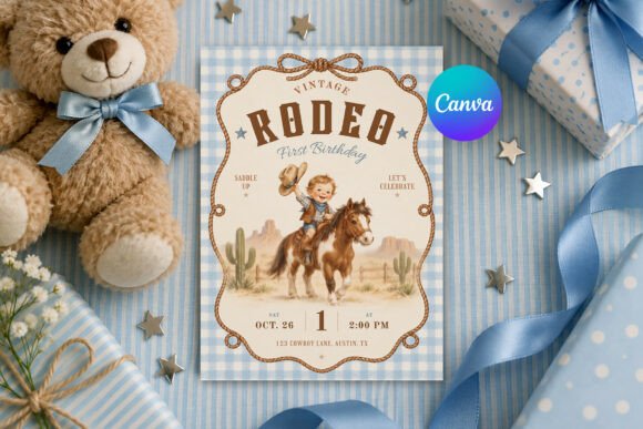Cowboy Rodeo Invitation Template