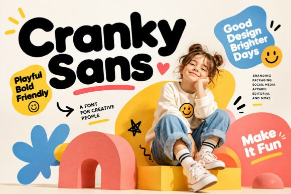 Cranky Sans Fontes Sans Serif Fonte Por BILLI