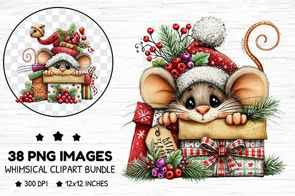 Cute Christmas Mouse Gift Bundle