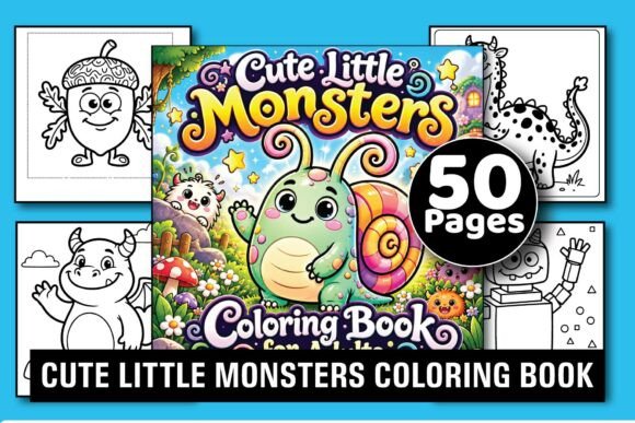 Cute Little Monsters Coloring Book