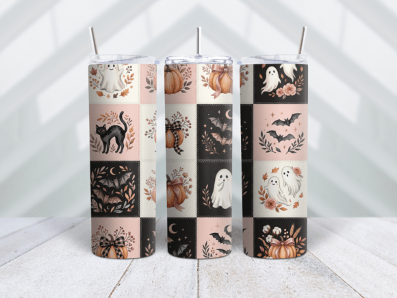 Dainty Polka Dot Pumpkin Tumbler Wrap