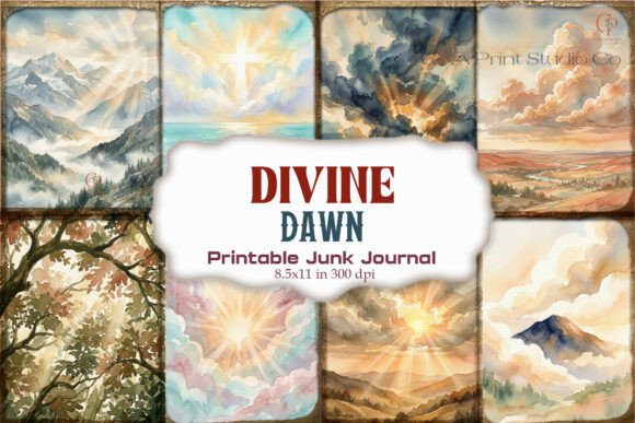 Divine Dawn Junk Journal Paper