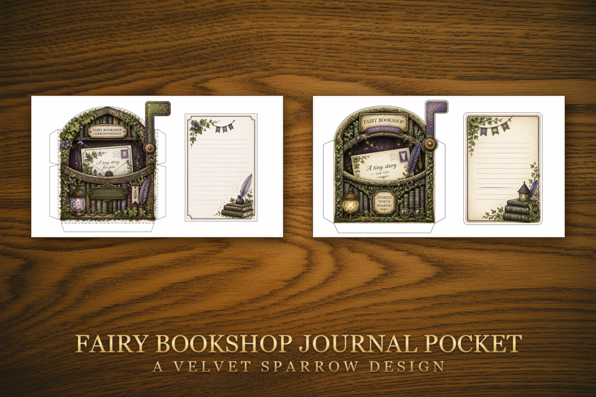 Fairy Bookshop Journal Pocket
