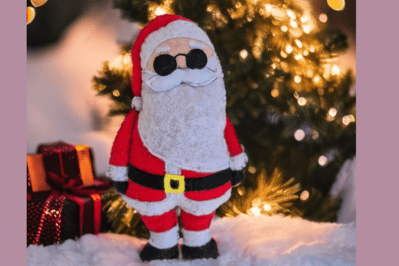 Felt Santa Sewing Pattern PDF