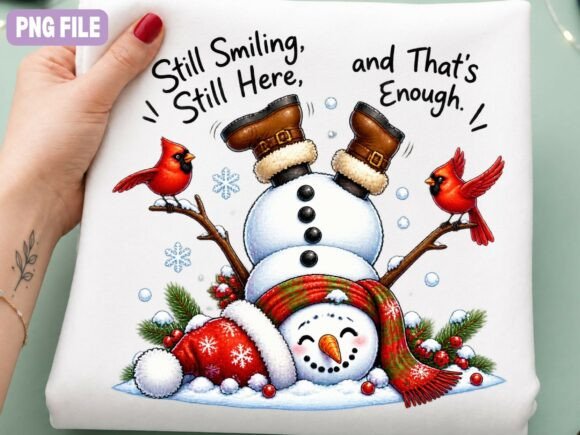 Funny Snowman Christmas PNG