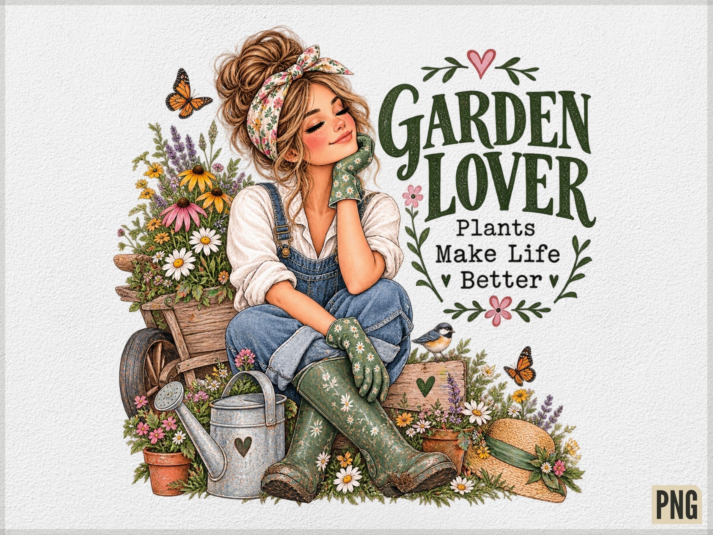 Garden Lover Plants Make Life Better PNG