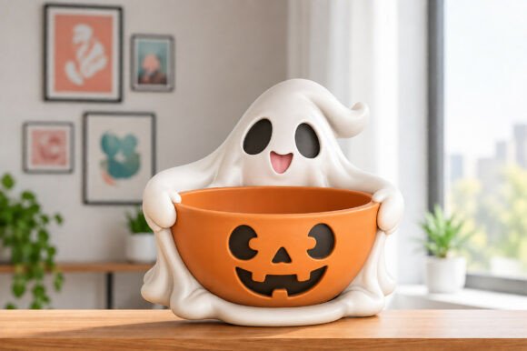 Halloween Ornament Set STL – 10 Spooky 3D Print Decor Models - Image 10