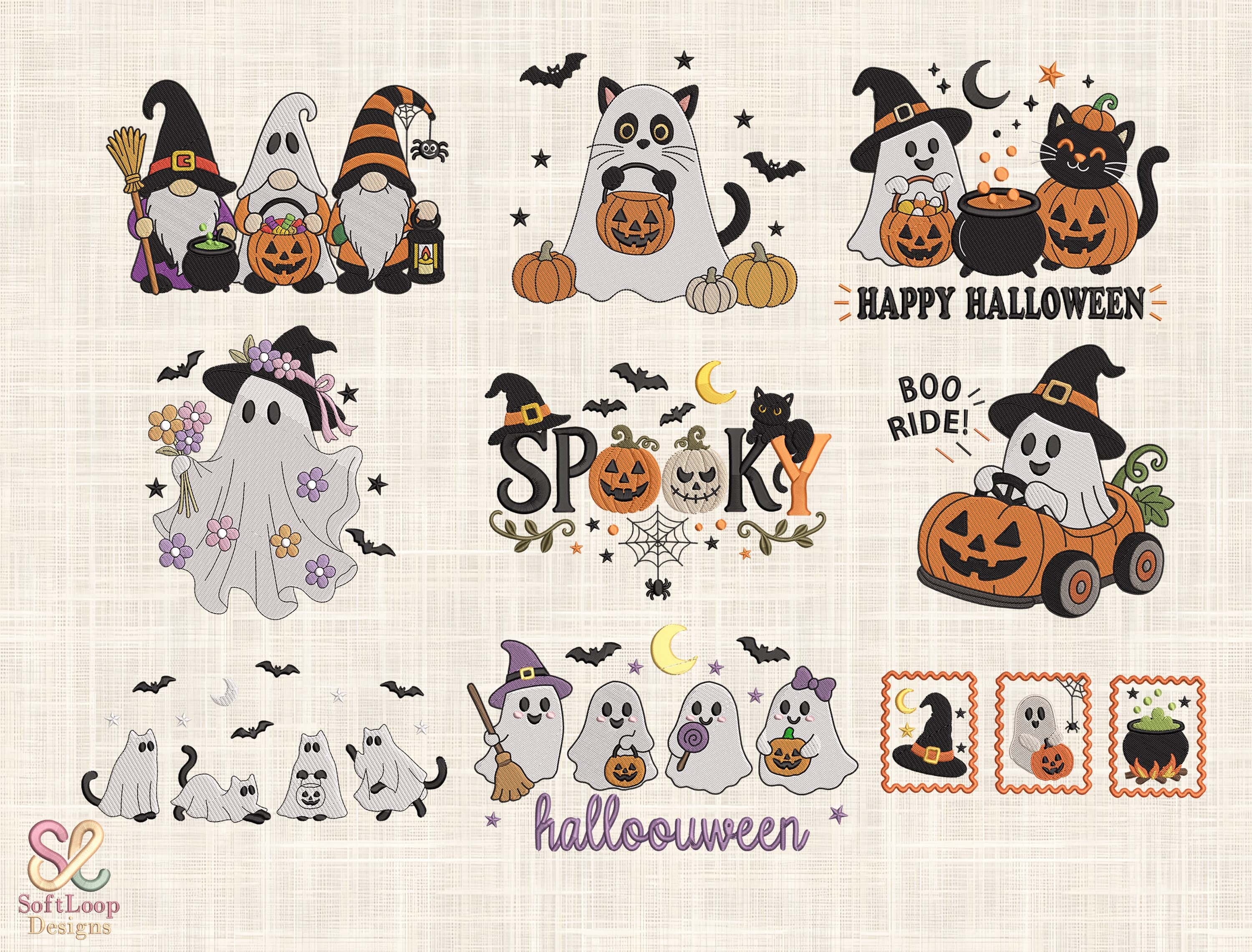 HALLOWEEN Embroidery Design Bundle