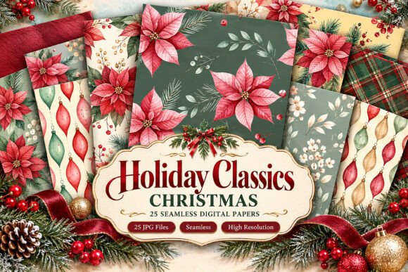 Holiday Classics Christmas Seamless