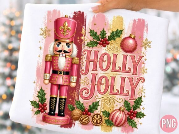 Holly Jolly Nutcracker Christmas PNG Illustration Illustrations Imprimables Par Digital Donkey