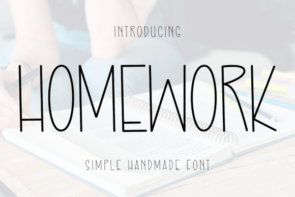 Homework Fonts