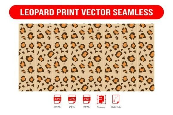 Leopard Print Seamless Background