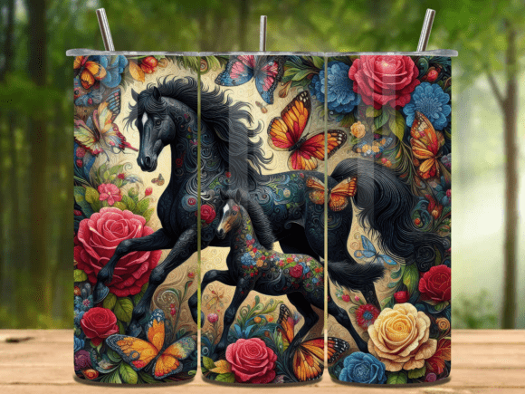 Mama Horse 20oz Tumbler Wrap Png