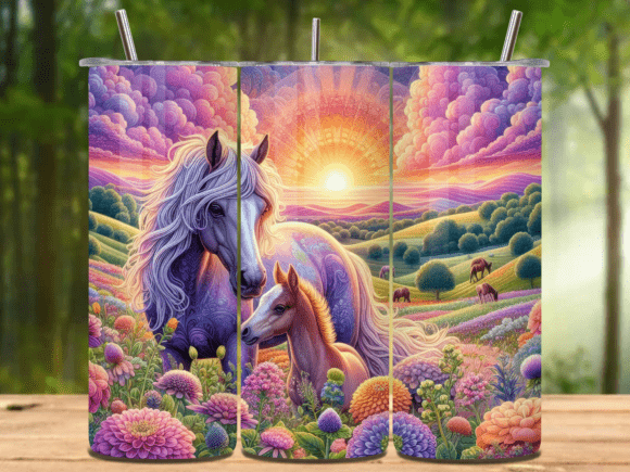 Mama Horse 20oz Tumbler Wrap Png