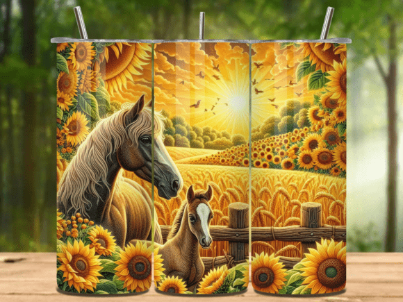 Mama Horse 20oz Tumbler Wrap Png