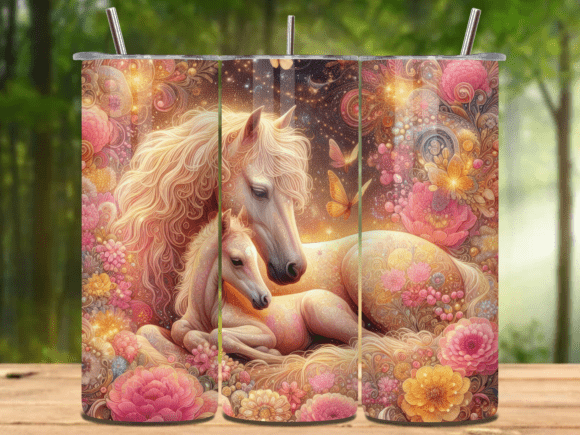 Mama Horse 20oz Tumbler Wrap Png