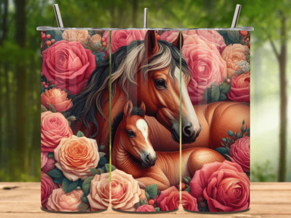 Mama Horse 20oz Tumbler Wrap Png