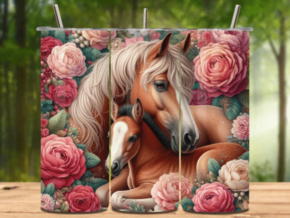 Mama Horse 20oz Tumbler Wrap Png