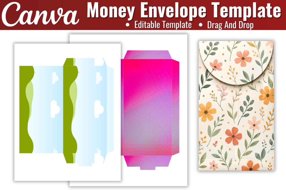 Money Envelope Canva Editable Template