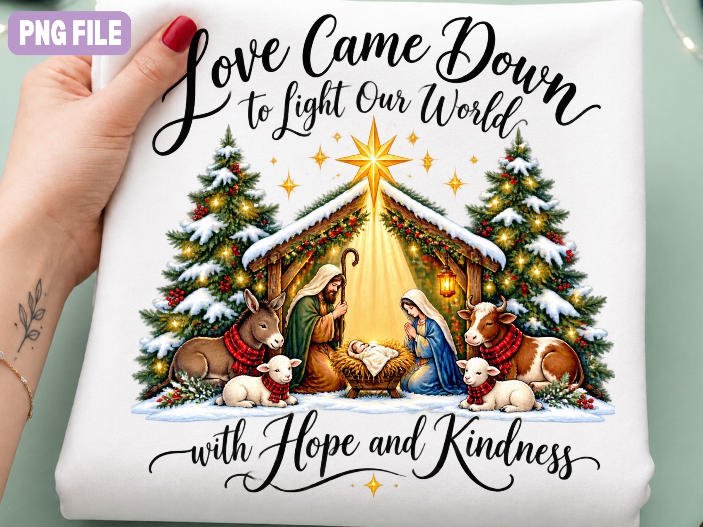Nativity Christmas PNG, Faith Holiday