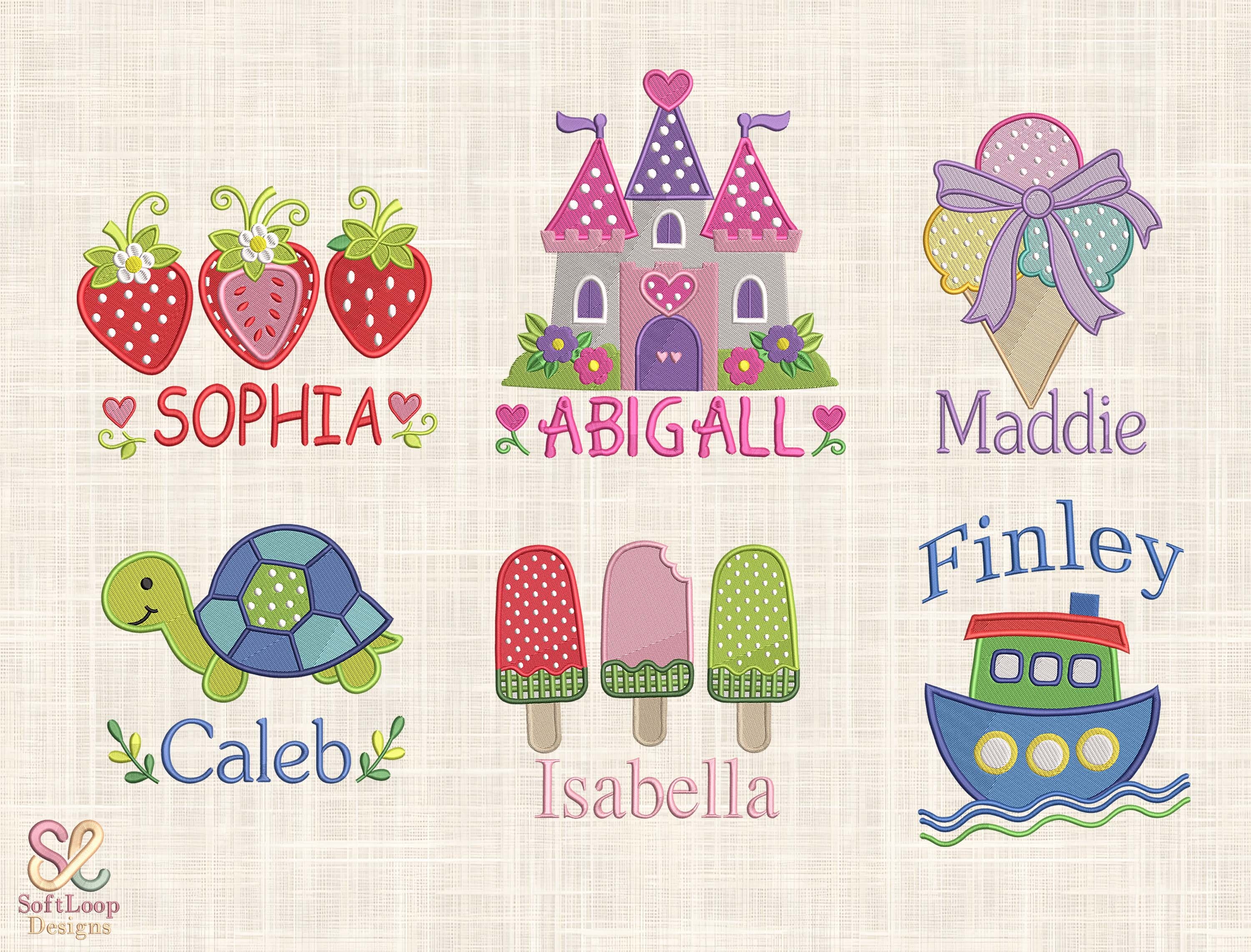 PERSONALIZED Embroidery Design Bundle