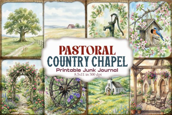 Pastoral Country Chapel Junk Journal