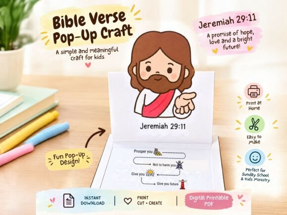 Pop Up Card - Sunday School Craft