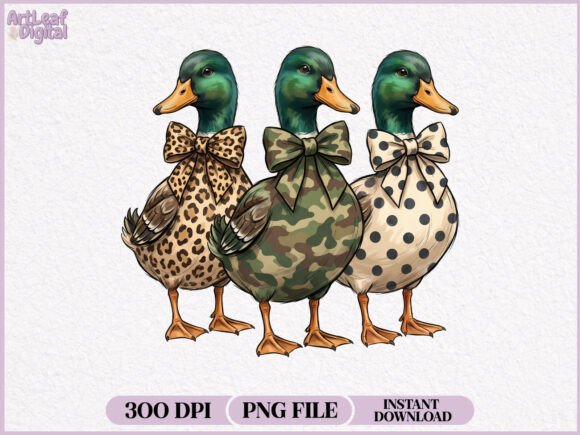 Preppy Camouflage Hunting Duck PNG