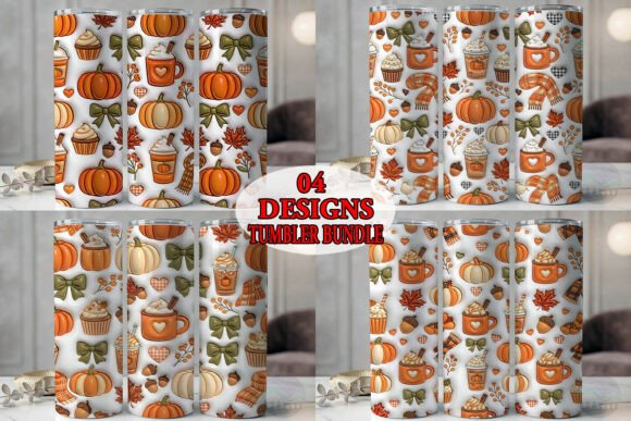 Puffy Pumpkin Latte Tumbler Bundle